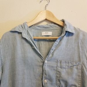 Uniqlo Rumpled Linen Shirt Medium